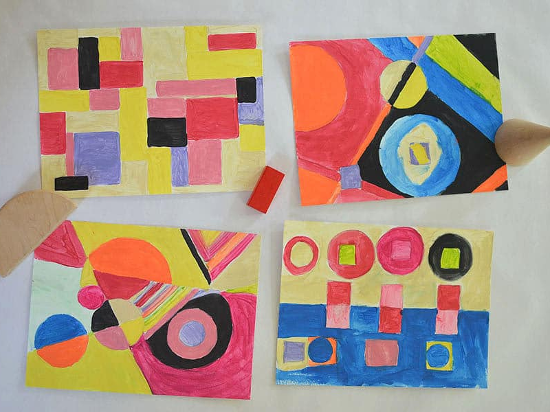 geometric paintings