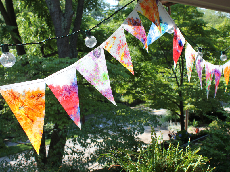 stained glass bunting