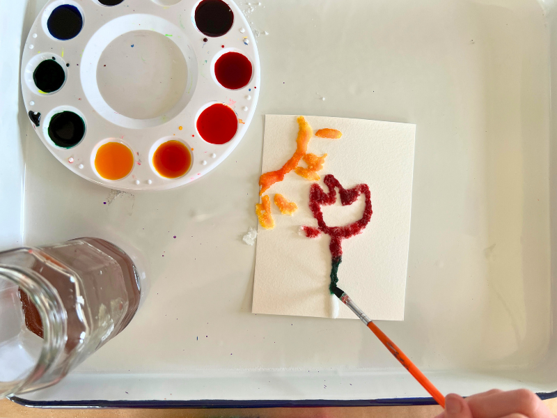 raised salt painting