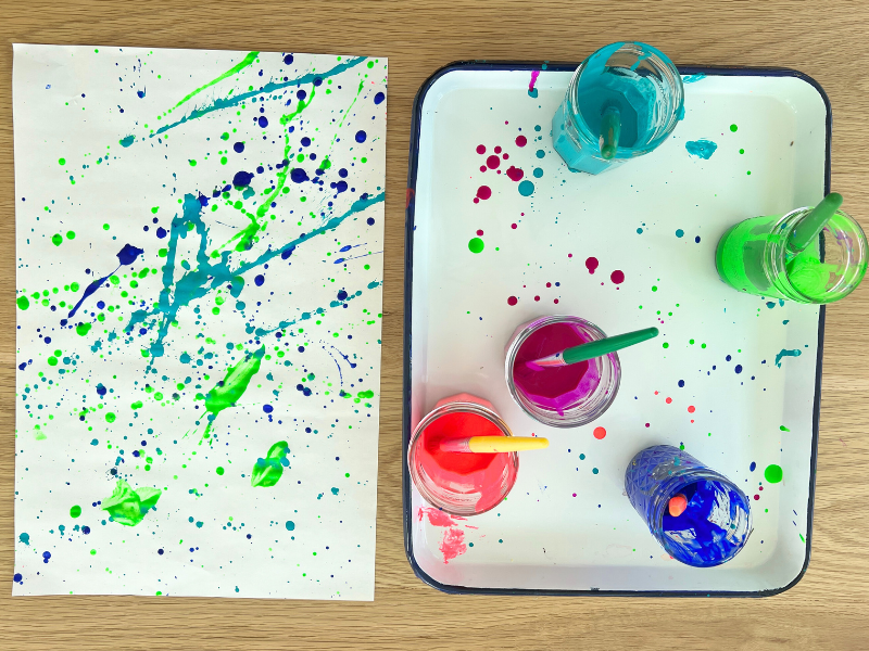 splatter painting