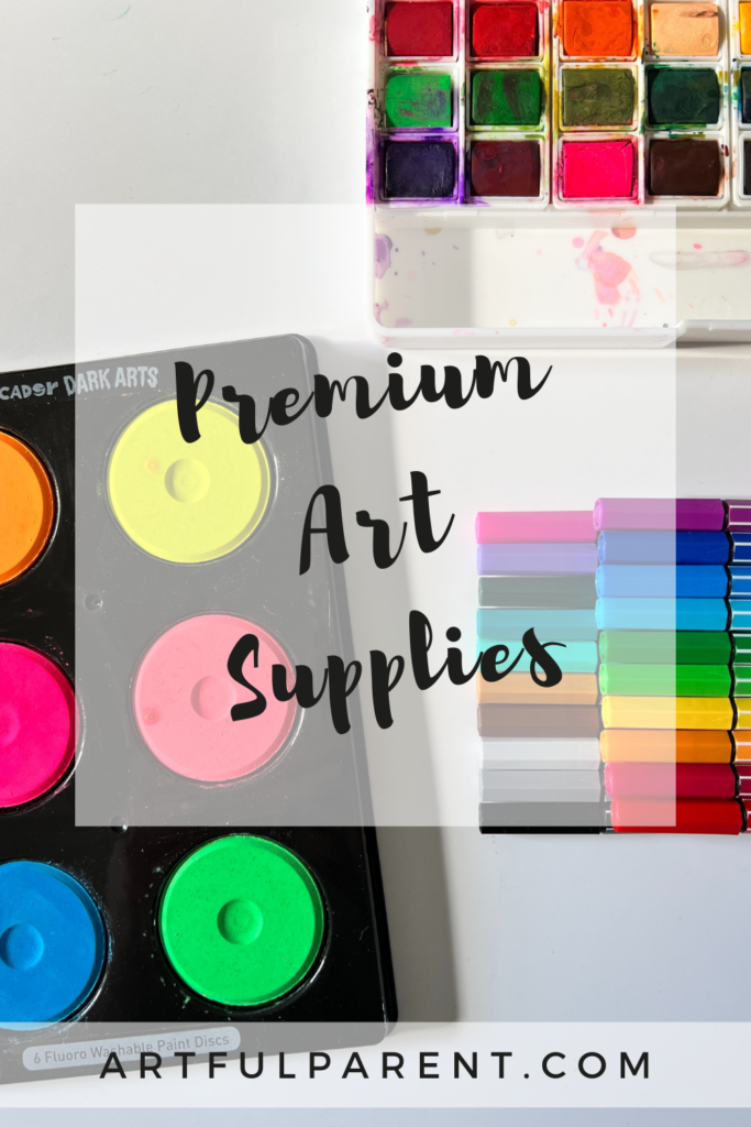art supplies as gifts pin
