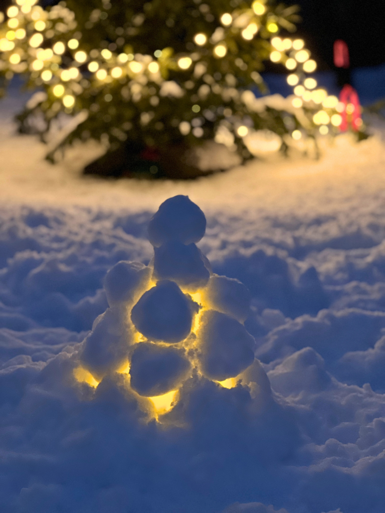snowball lantern with tree