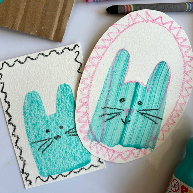 bunny scrape art