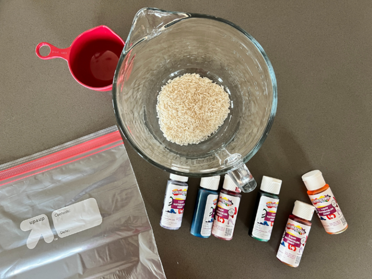 rainbow rice materials