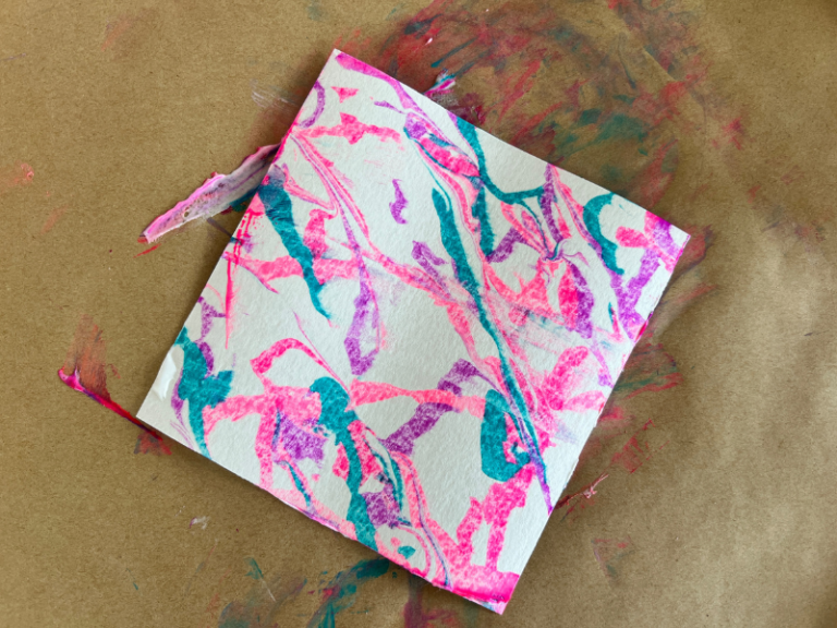 shaving cream marbling-2
