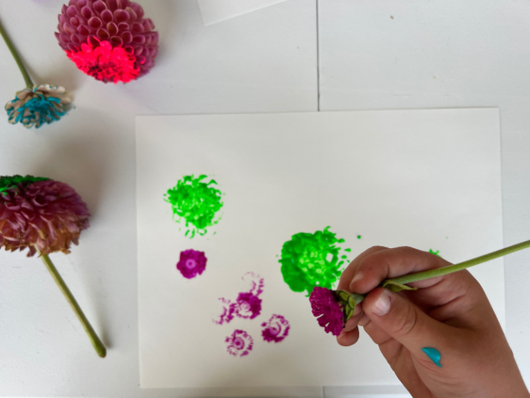 making flower prints