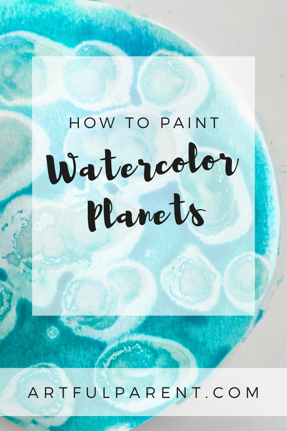 How to Paint Watercolor Planets with Rubbing Alcohol