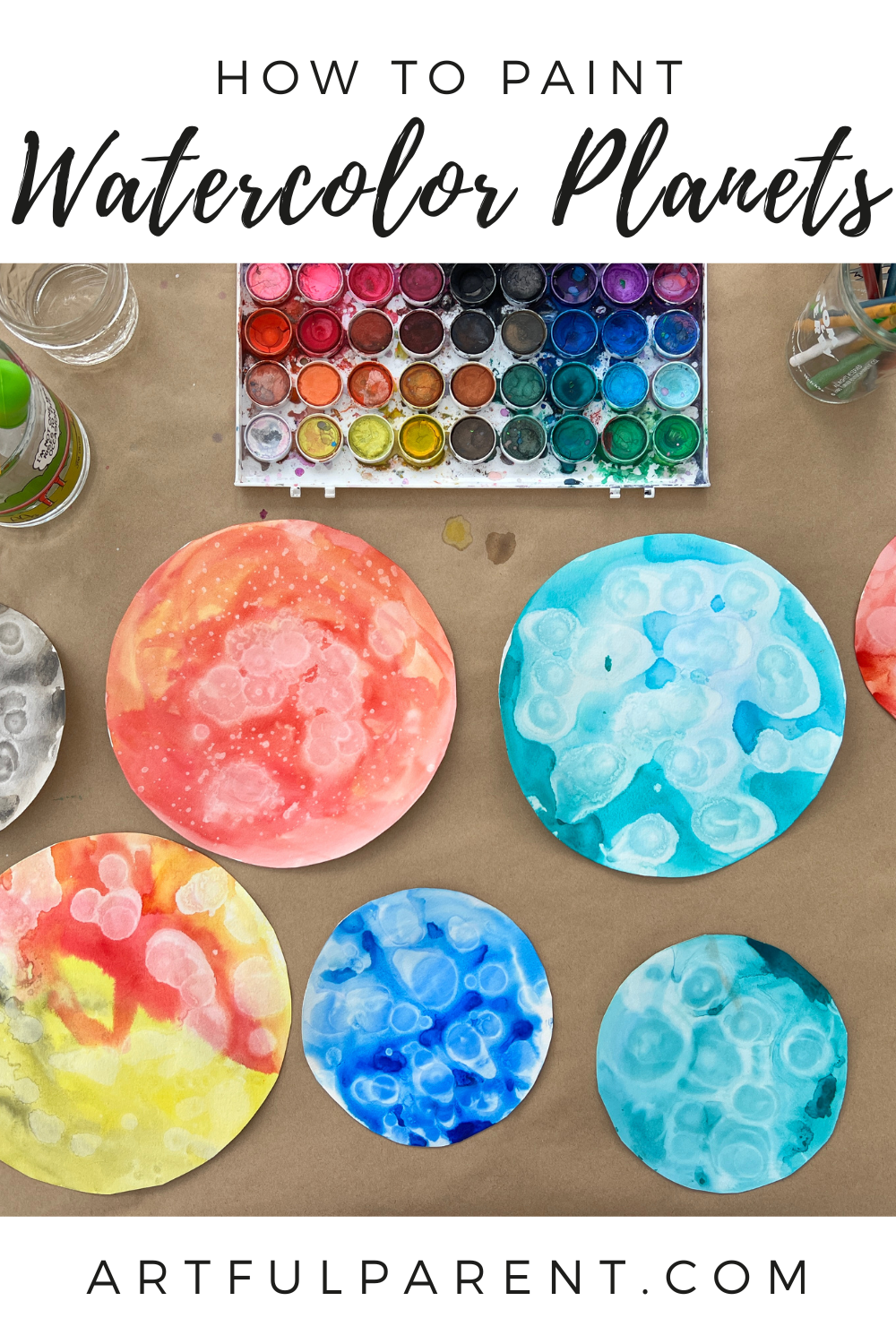 watercolor planets pinterest