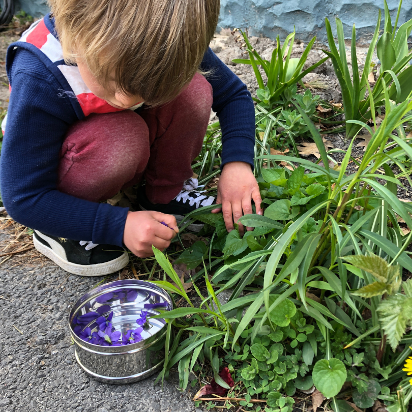 child gardening