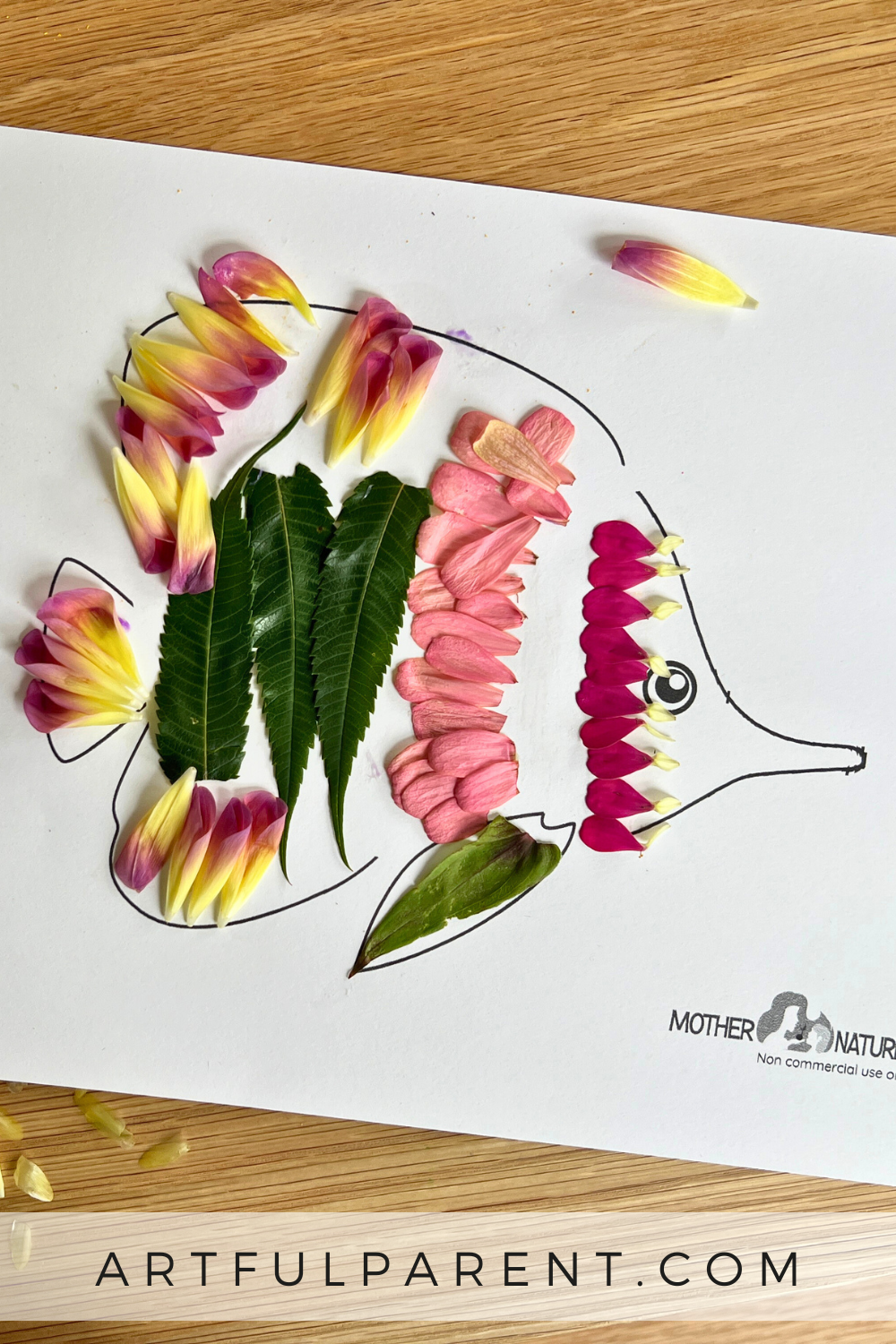 How to Make a Fish Craft from Nature Items (+ Free Printable!)