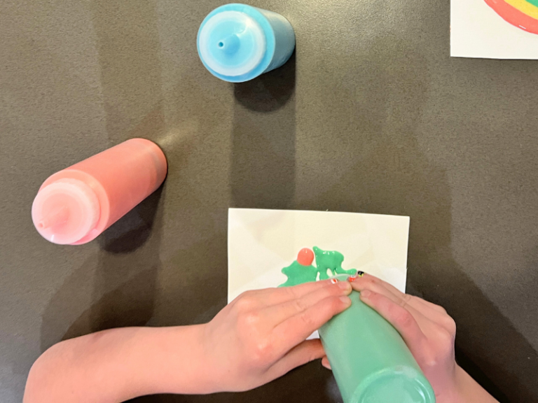holiday puffy paint