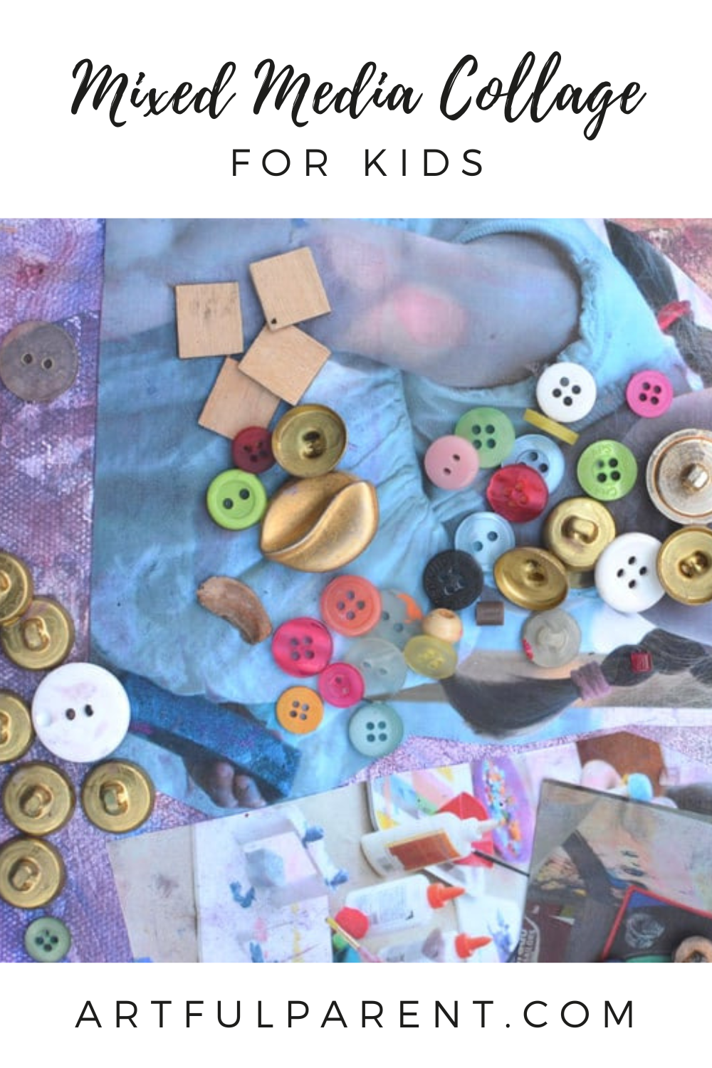 mixed media collage pinterest