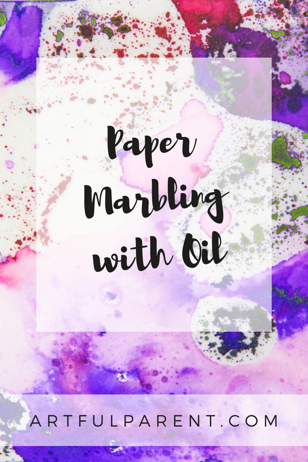 How to Do Paper Marbling with Oil & Food Coloring