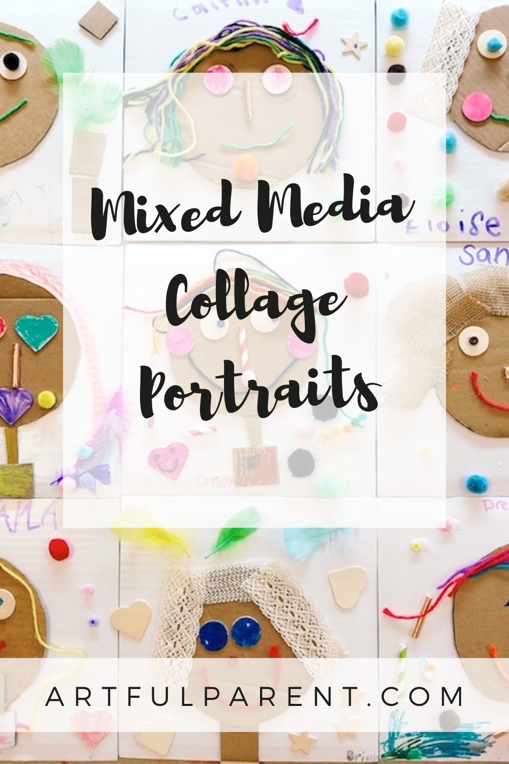 Explore Texture With Mixed Media Collage Portraits for Kids