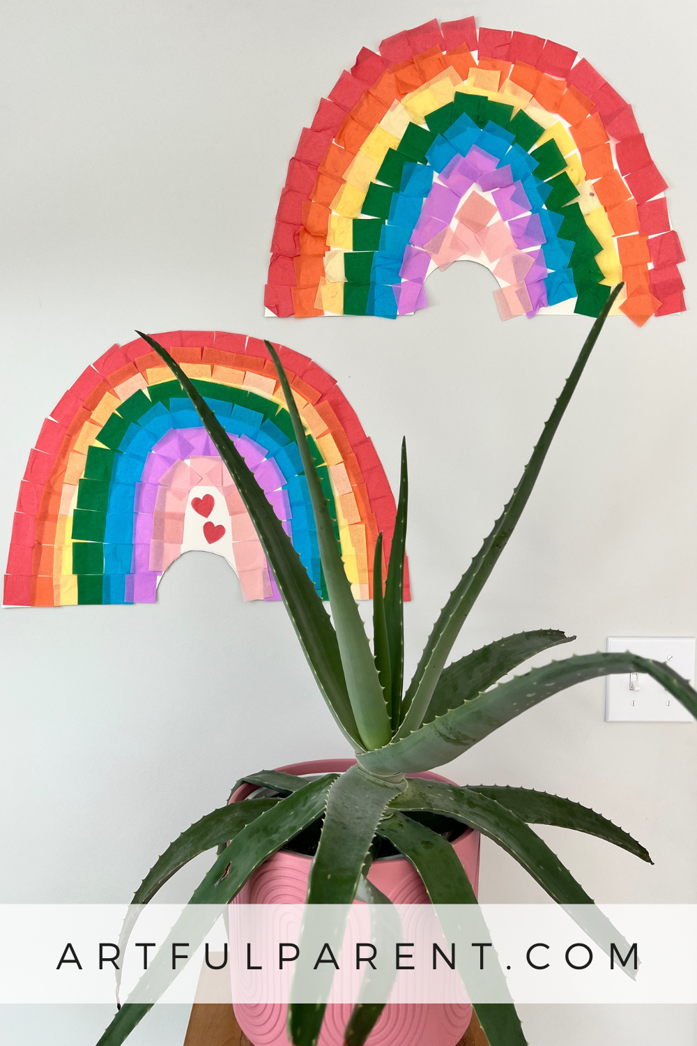 How to Make a Tissue Paper Rainbow