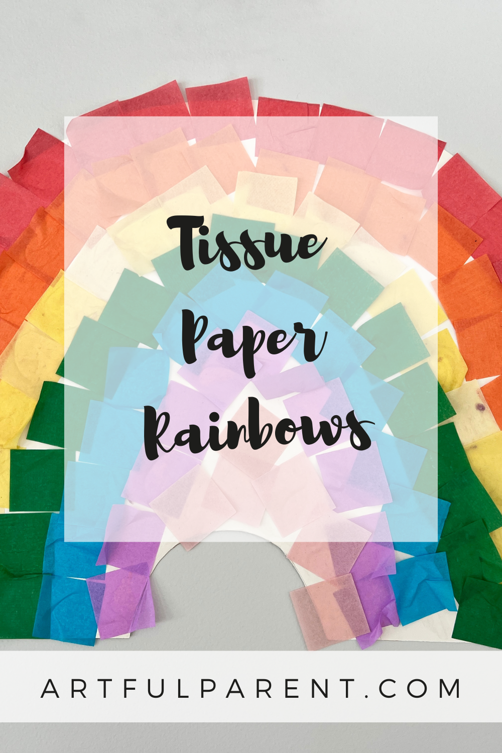 How to Make a Tissue Paper Rainbow
