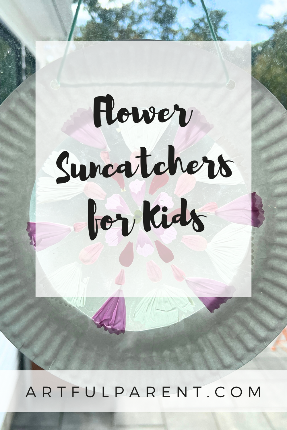 How to Make a Flower Suncatcher