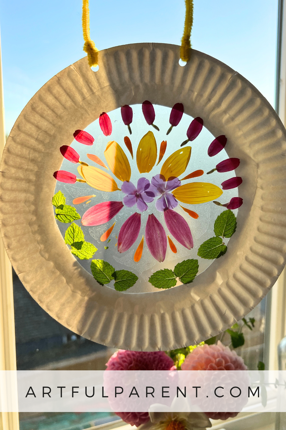 How to Make a Flower Suncatcher