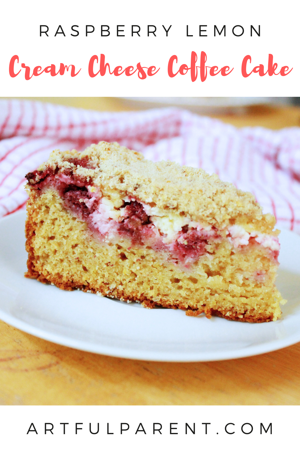 Easy Raspberry Lemon Cream Cheese Coffee Cake