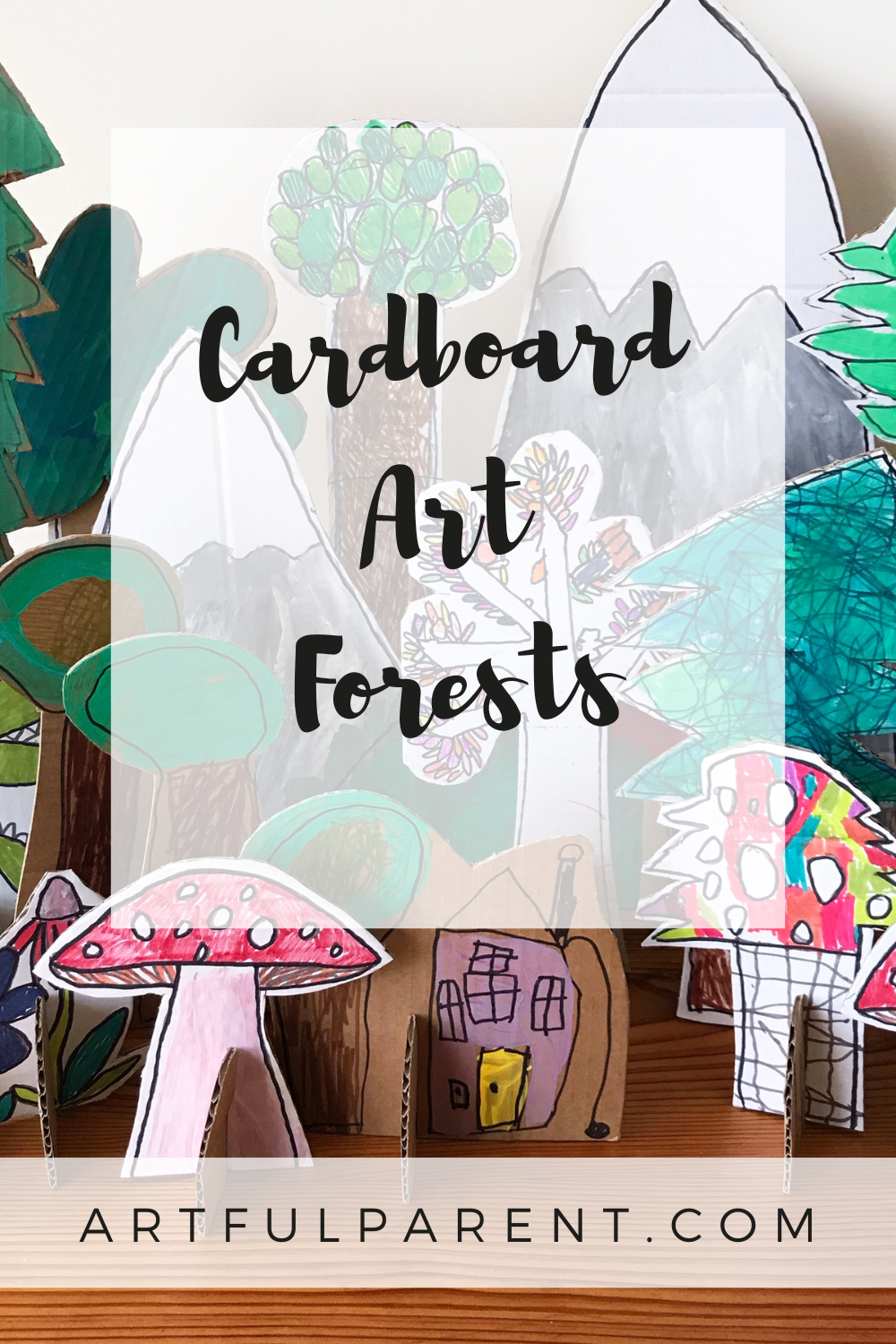 How to Create an Easy Cardboard Art Forest