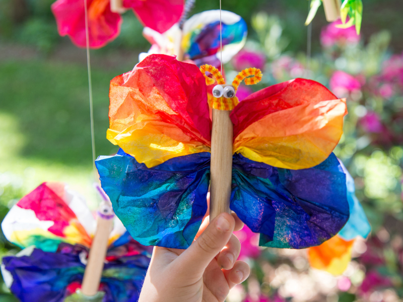 coffee filter butterfly