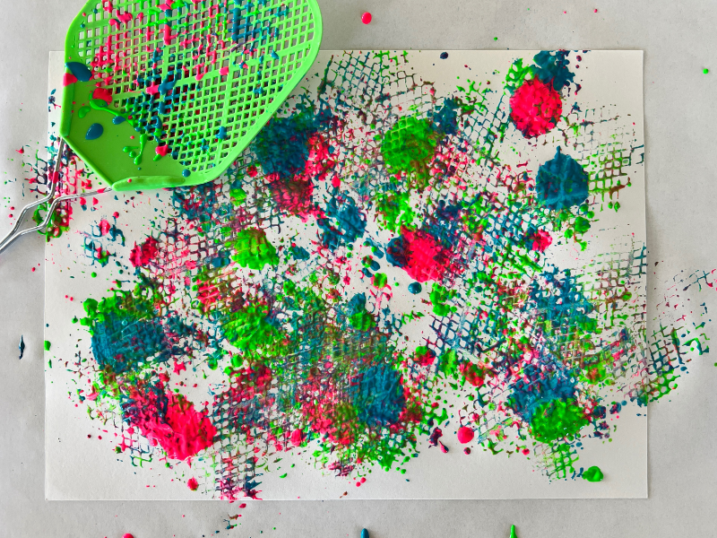 fly swatter painting