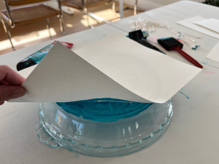 lifting to reveal monoprint