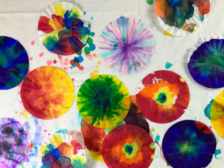 painted coffee filters