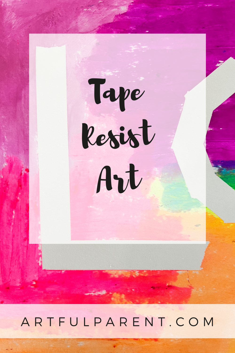 How to Make Mess-Free Tape Resist Art