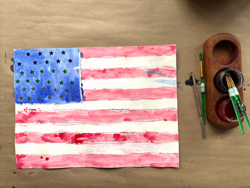 how to make flag art for kids_feature