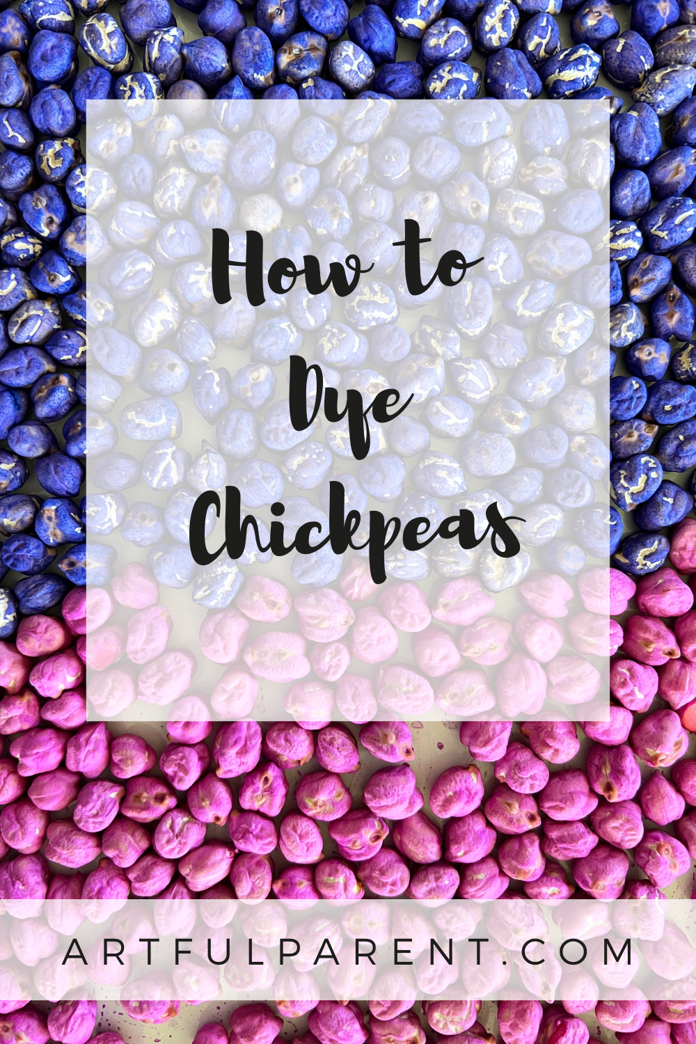 How to Dye Chickpeas for Sensory Play
