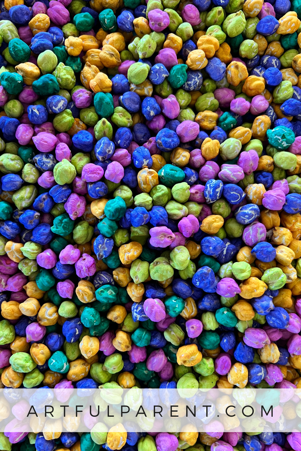 How to Dye Chickpeas for Sensory Play