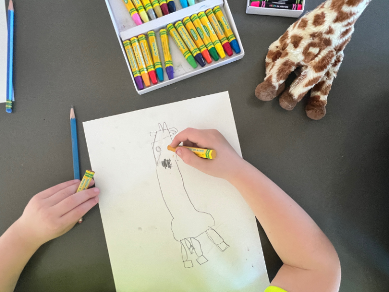coloring giraffe