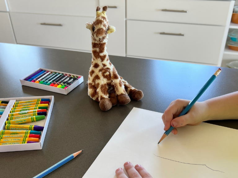 drawing giraffe