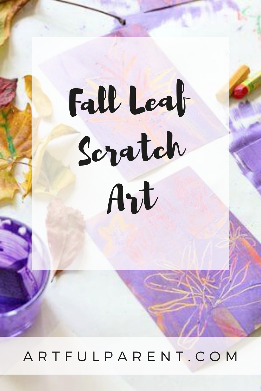 How to Make Scratch Art with Autumn Leaves