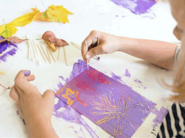 DIY scratch art paper