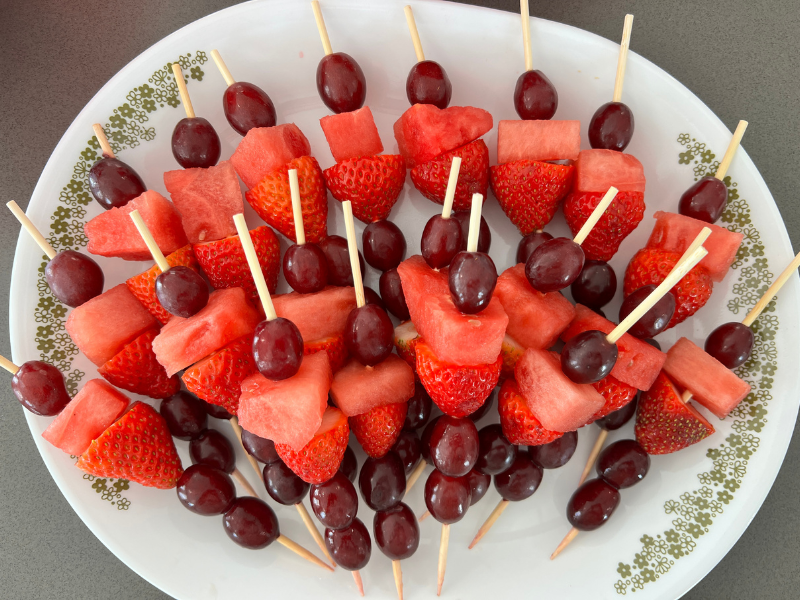 fruit skewers
